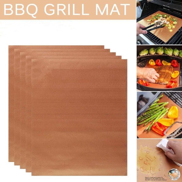 3P Experts 3P Experts Copper Grill & Baking Mats - Pack of 5 RG-COOKMAT5